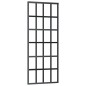 vidaXL Puerta corredera con herrajes ESG vidrio y aluminio 76x205 cm