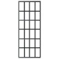 vidaXL Puerta corredera con herrajes ESG vidrio y aluminio 76x205 cm