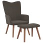 vidaXL Sillón de relax con taburete terciopelo gris oscuro vidaXL Sillón de relax con taburete terciopelo gris oscuro