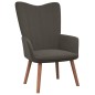 vidaXL Sillón de relax con taburete terciopelo gris oscuro vidaXL Sillón de relax con taburete terciopelo gris oscuro