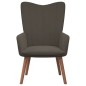 vidaXL Sillón de relax con taburete terciopelo gris oscuro vidaXL Sillón de relax con taburete terciopelo gris oscuro