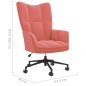 vidaXL Silla de relajación de terciopelo rosa