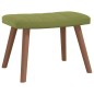 vidaXL Silla mecedora con reposapiés terciopelo verde claro vidaXL Silla mecedora con reposapiés terciopelo verde claro