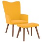 vidaXL Sillón de relax con taburete terciopelo amarillo mostaza vidaXL Sillón de relax con taburete terciopelo amarillo mostaza
