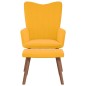 vidaXL Sillón de relax con taburete terciopelo amarillo mostaza vidaXL Sillón de relax con taburete terciopelo amarillo mostaza