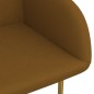 vidaXL Sillas de comedor 2 unidades terciopelo marrón vidaXL Sillas de comedor 2 unidades terciopelo marrón