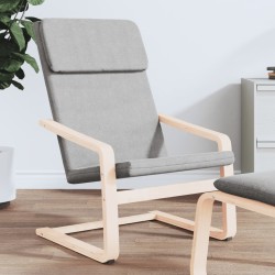 vidaXL Sillón de relax de tela gris claro