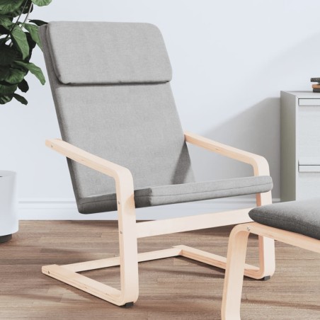 vidaXL Sillón de relax de tela gris claro
