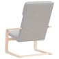 vidaXL Sillón de relax de tela gris claro vidaXL Sillón de relax de tela gris claro