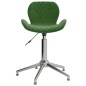 vidaXL Sillas de comedor giratorias 2 unidades terciopelo verde oscuro