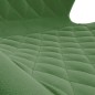 vidaXL Sillas de comedor giratorias 2 unidades terciopelo verde oscuro