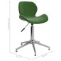 vidaXL Sillas de comedor giratorias 2 unidades terciopelo verde oscuro