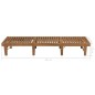 vidaXL Tumbona plegable con cojín madera maciza de acacia vidaXL Tumbona plegable con cojín madera maciza de acacia