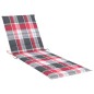 vidaXL Tumbona con cojín madera maciza de acacia vidaXL Tumbona con cojín madera maciza de acacia