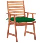 vidaXL Sillas comedor de jardín 2 uds madera maciza acacia y cojines vidaXL Sillas comedor de jardín 2 uds madera maciza acacia y cojines
