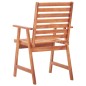 vidaXL Sillas comedor de jardín 2 uds madera maciza acacia y cojines vidaXL Sillas comedor de jardín 2 uds madera maciza acacia y cojines
