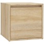 vidaXL Set de muebles de recibidor madera contrachapada color roble vidaXL Set de muebles de recibidor madera contrachapada color roble