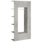vidaXL Muebles de recibidor 2 uds madera contrachapada gris hormigón