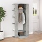 vidaXL Muebles de recibidor 2 uds madera contrachapada gris hormigón