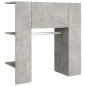 vidaXL Muebles de recibidor 2 uds madera contrachapada gris hormigón