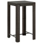 vidaXL Set de bar para jardín 5 pzas y cojines ratán sintético marrón vidaXL Set de bar para jardín 5 pzas y cojines ratán sintético marrón
