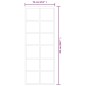 vidaXL Puerta corredera con herrajes ESG vidrio y aluminio 76x205 cm