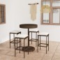 vidaXL Set de bar para jardín 5 pzas y cojines ratán sintético marrón vidaXL Set de bar para jardín 5 pzas y cojines ratán sintético marrón