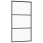 vidaXL Puerta corredera con herrajes ESG vidrio y aluminio 102x205 cm vidaXL Puerta corredera con herrajes ESG vidrio y aluminio 102x205 cm