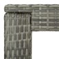 vidaXL Set muebles bar jardín 5 piezas y cojines ratán sintético gris vidaXL Set muebles bar jardín 5 piezas y cojines ratán sintético gris