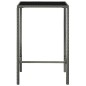 vidaXL Mesa y taburetes altos jardín 5 piezas ratán sintético gris vidaXL Mesa y taburetes altos jardín 5 piezas ratán sintético gris