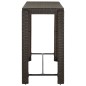vidaXL Set de bar para jardín 9 pzas y cojines ratán sintético marrón vidaXL Set de bar para jardín 9 pzas y cojines ratán sintético marrón