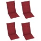 vidaXL Sillas de jardín reclinables 3 uds madera maciza acacia cojines vidaXL Sillas de jardín reclinables 3 uds madera maciza acacia cojines