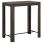 vidaXL Set de bar para jardín 5 pzas y cojines ratán sintético marrón vidaXL Set de bar para jardín 5 pzas y cojines ratán sintético marrón