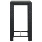 vidaXL Set muebles bar jardín 5 piezas y cojines ratán sintético negro vidaXL Set muebles bar jardín 5 piezas y cojines ratán sintético negro