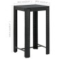 vidaXL Set muebles bar jardín 5 piezas y cojines ratán sintético negro vidaXL Set muebles bar jardín 5 piezas y cojines ratán sintético negro