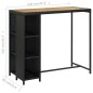 vidaXL Set de bar para jardín 5 pzas y cojines ratán sintético negro vidaXL Set de bar para jardín 5 pzas y cojines ratán sintético negro
