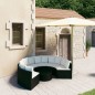 vidaXL Set de sofás de jardín 7 piezas y cojines ratán sintético negro vidaXL Set de sofás de jardín 7 piezas y cojines ratán sintético negro