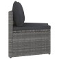 vidaXL Set de sofás de jardín 8 piezas y cojines ratán sintético gris vidaXL Set de sofás de jardín 8 piezas y cojines ratán sintético gris