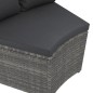 vidaXL Set de sofás de jardín 8 piezas y cojines ratán sintético gris vidaXL Set de sofás de jardín 8 piezas y cojines ratán sintético gris