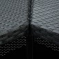 vidaXL Set de bar para jardín 16 piezas cojines ratán sintético negro