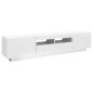 vidaXL Mueble para TV con luces LED blanco brillante 180x35x40 cm