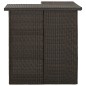 vidaXL Set de bar para jardín 4 pzas y cojines ratán sintético marrón vidaXL Set de bar para jardín 4 pzas y cojines ratán sintético marrón
