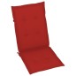 vidaXL Sillas de jardín 6 unidades madera maciza de teca cojines rojo vidaXL Sillas de jardín 6 unidades madera maciza de teca cojines rojo