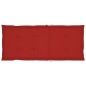 vidaXL Sillas de jardín 6 unidades madera maciza de teca cojines rojo vidaXL Sillas de jardín 6 unidades madera maciza de teca cojines rojo