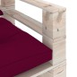 vidaXL Sofá de palets de jardín con cojines rojo tinto madera de pino vidaXL Sofá de palets de jardín con cojines rojo tinto madera de pino