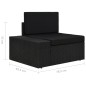 vidaXL Set de muebles de jardín 5 pzas ratán sintético y cojines negro vidaXL Set de muebles de jardín 5 pzas ratán sintético y cojines negro