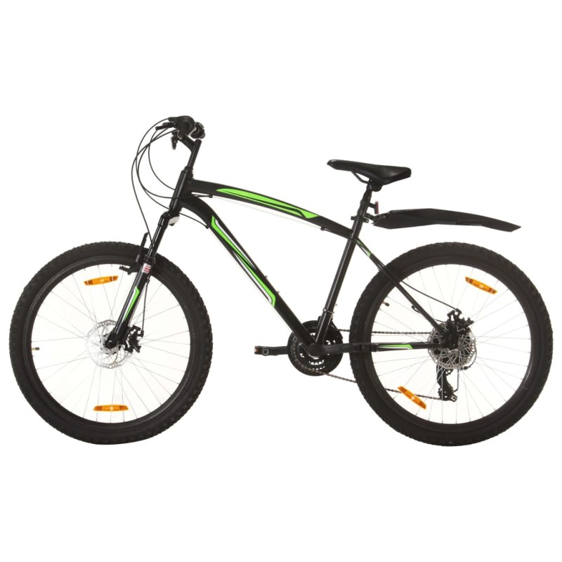 vidaXL Bicicleta montaña 21 velocidades 26 pulgadas rueda 46 cm negro vidaXL Bicicleta montaña 21 velocidades 26 pulgadas rueda 46 cm negro