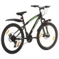 vidaXL Bicicleta montaña 21 velocidades 26 pulgadas rueda 46 cm negro vidaXL Bicicleta montaña 21 velocidades 26 pulgadas rueda 46 cm negro