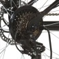 vidaXL Bicicleta montaña 21 velocidades 26 pulgadas rueda 36 cm negro