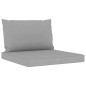 vidaXL Juego de muebles de jardín 6 piezas con cojines gris vidaXL Juego de muebles de jardín 6 piezas con cojines gris